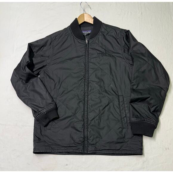 Patagonia Other - Patagonia Mens Quilted Bomber Jacket full zipper Insulated size M black